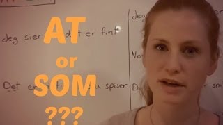 The difference between "at" and "som" in Norwegian