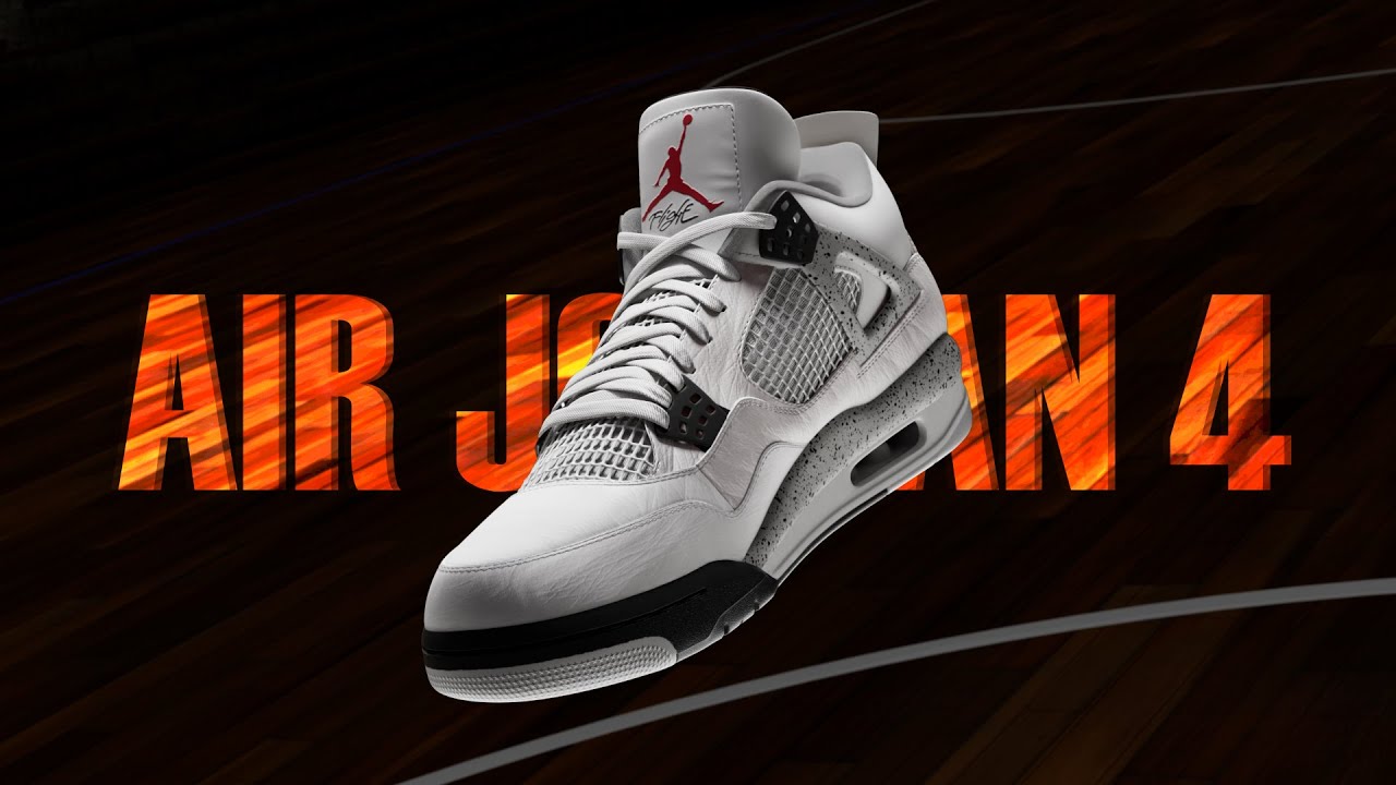 Nike Air Jordan 4 "White Cement" || CGI Ad