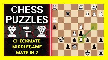 Chess Puzzles to Practice. Themes: Checkmate, Middlegame, Mate in 2. Learn Chess