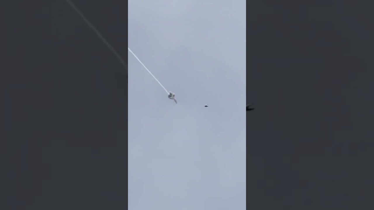 United24- American F-16 shooting down Iranian drone over Ukraine