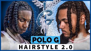 I Tried Polo G’s *NEW* Hairstyle 👀| Barrel Roll METHOD