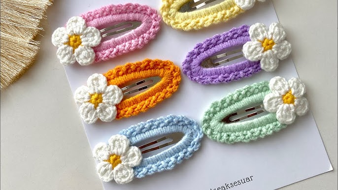 Beginner Crochet Hair Clips-Embroidery hairpin