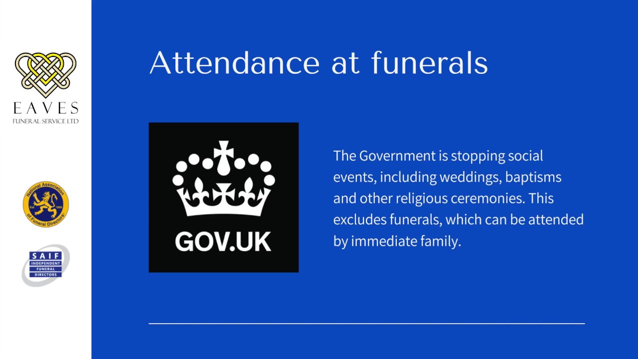 Attendance at funerals during COVID 19 (Coronavirus) Pandemic - YouTube