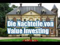 Die Nachteile von Value Investing gegenüber Indexing & ETF