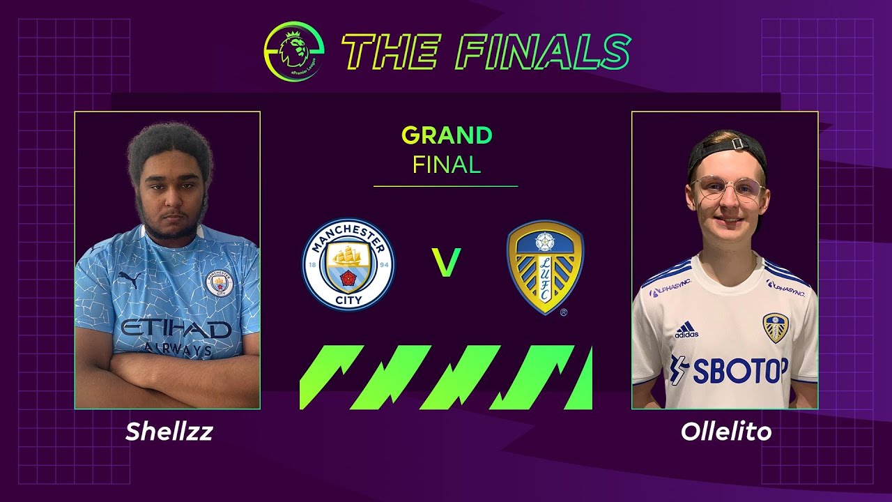 One of the best FIFA esports Finals Man City Shelzz v Leeds Ollelito ePremier League 20 21