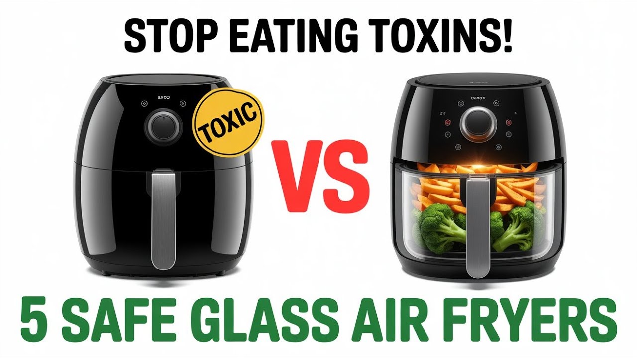 Stop Eating Toxic Fumes! 5 SAFE Glass Air Fryers (2025)