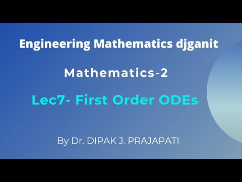 Lec7/First Order ODEs/Exact