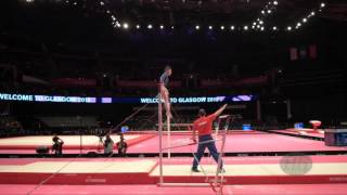 Zarzu Silvia Rou - 2015 Artistic Worlds - Qualifications Uneven Bars