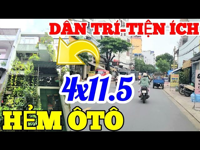 Bán nhà đường Lê Đình Thám (Gò Dầu) Tân Phú, 46m², hẻm ôtô, dân trí, giá rẻ, gần trường, Aeon mall