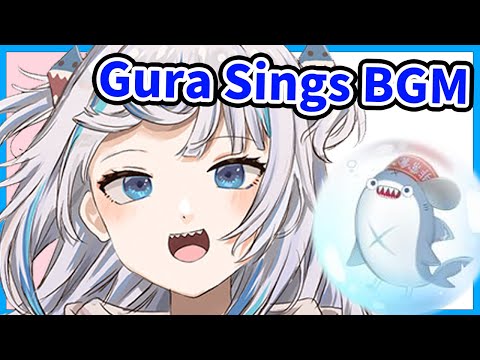Gura's BGM but Gura is Singing it with a Ukulele【Gawr Gura / HololiveEN】