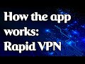 How the Rapid VPN app works