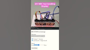 DIY WiFi Text Scrolling Display using ESP8266 and MAX7219 8x8 LED Matrix 😲😲 #diy #arduino #shorts