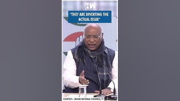 #Shorts | "They are diverting the actual issue" | Mallikarjun Kharge | Amit Shah | Ambedkar | Adani