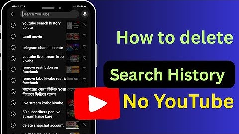 How to Delete Search History on YouTube App(2025)