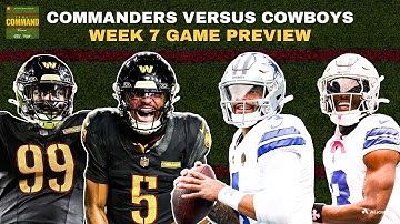 Commanders vs. Dallas Cowboys NFL Week 7 Preview | Take Command