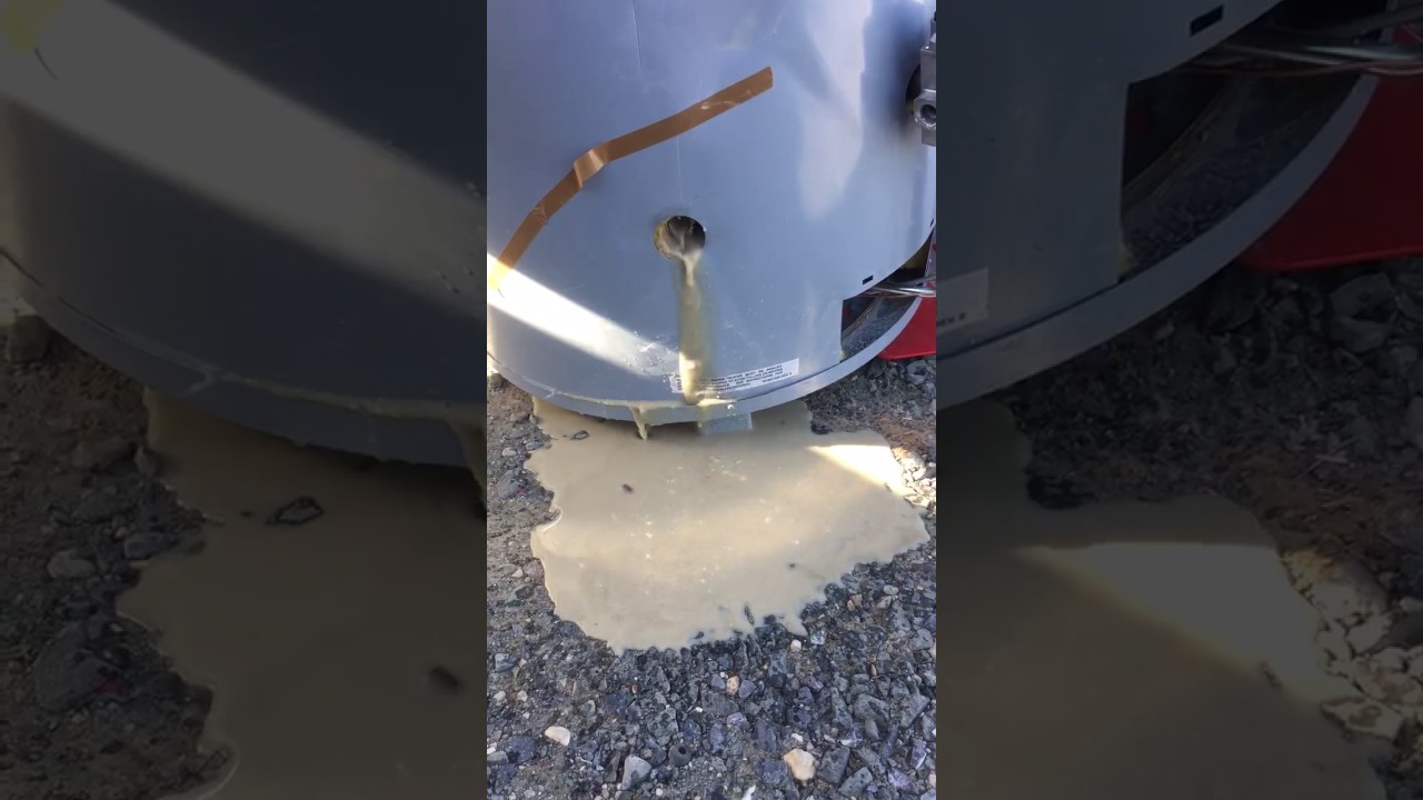 Water Heater Calcium Build Up due to Lack of Maintenance - YouTube