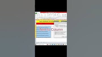Text to Column in Excel #excel #exceltips #shorts #exceltutorial #spreadsheets #guru #texttocolumn