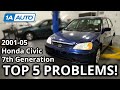 Top 5 Problems Honda Civic Sedan 7th Generation 2001-05