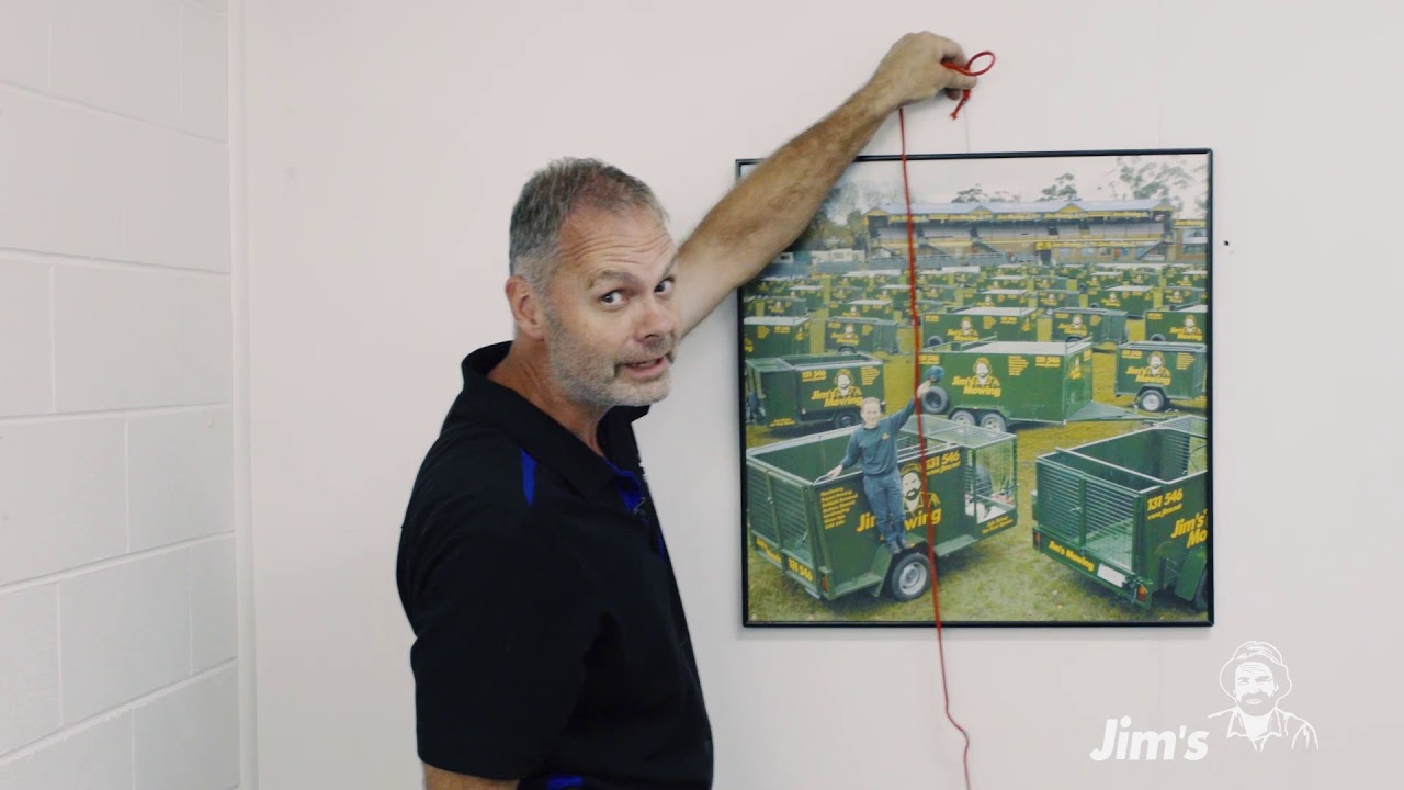 How to hang a picture frame with Tim from Jim's Handyman - www.jims.net 131 546