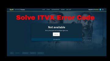Solve ITVX error 01-01 - Watch ITVX
