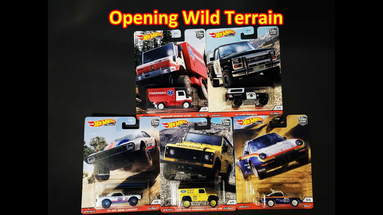Opening Hot Wheels Wild Terrain   All Terrain Car Culture set