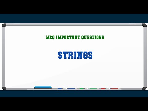 Strings MCQ Questions