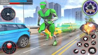 Light Speed Robot Hero - City Rescue Robot Games Superhero Flying Robot screenshot 3