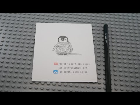 - 아기 <strong>팽귄</strong> 간단하게 그려보기