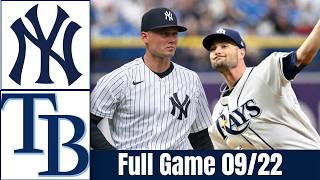 Yankees vs Rays Full Highlights - Game 1 | Sep 22, 2026 🔥 MLB Highlight Today