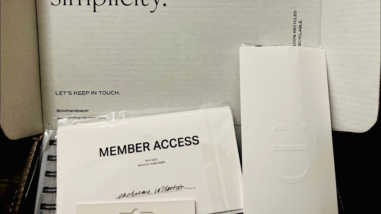 UNBOXING: C&P November 2023 Pensipiration and Stationary Sub Box and more: 