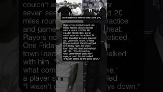 Coach Walked 20 Miles to Every Game 🏈👟 #shorts  #trending #couple #marriage #viral #relationship