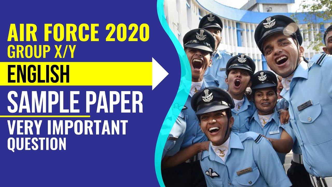 Air Force Group X 2020 English Sample Paper | Very Important Question | Must Watch