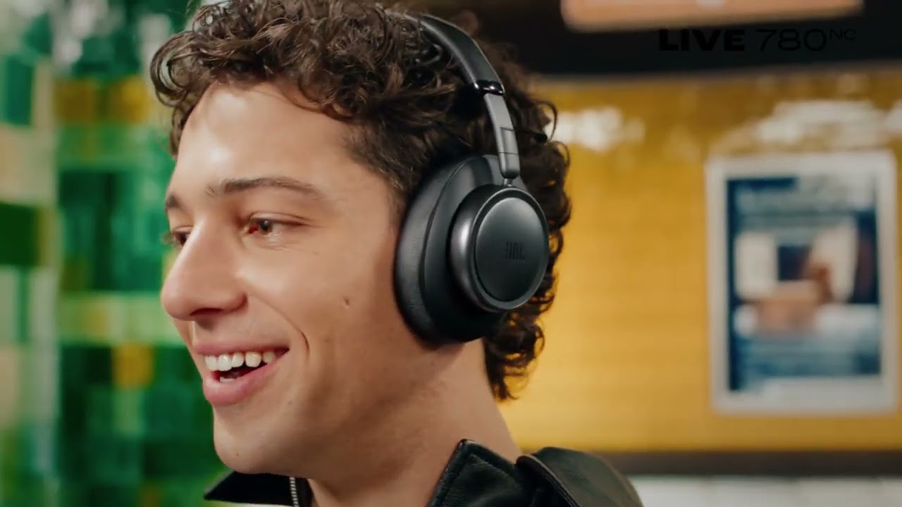 Preview of JBL JBL® Live 780NC Wireless Noise Cancelling Over-ear Headphones - Black Video