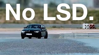 m140i drift, open diff