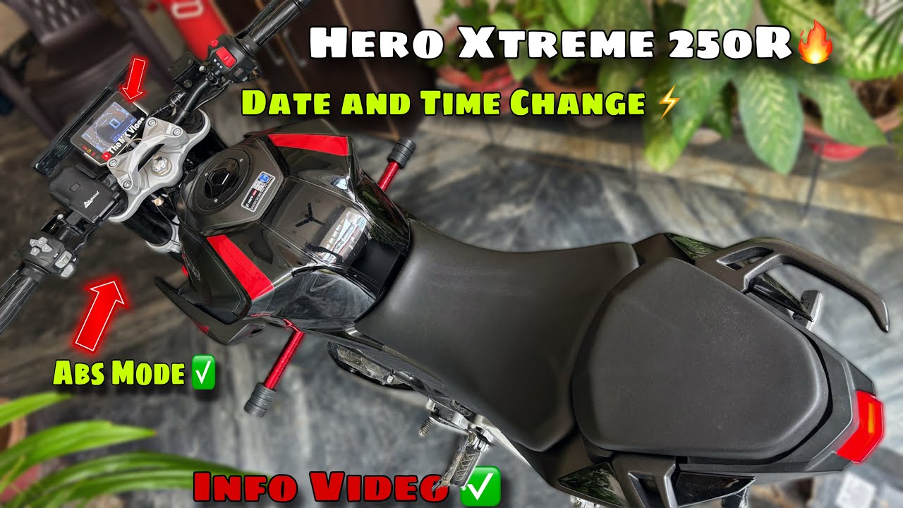 How to Change Abs Mode & Date and Time In Hero Xtreme 250🔥| Hero Xtreme Meter Info ✅