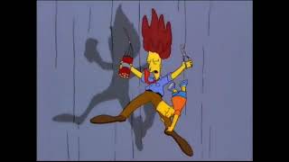 The Simpsons - Sideshow Bob & Bart Fall Off Springfield Dam