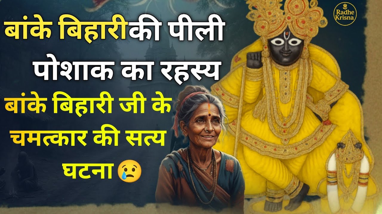 बांके बिहारी की पीली पोशाक का रहस्य – भक्त मणि को मिला बिहारीजी का दिव्य दर्शन || Vrindavan Miracle