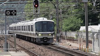 JR西日本 221系 F01編成 湖西線 B普通 近江舞子行き 683系4000番台 特急サンダーバード 大阪行き 山科駅 20240505