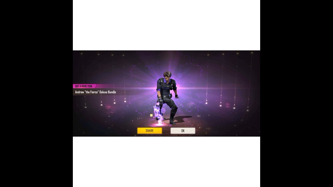 I got a ''the fierce''Deluxe 😎 bundle in free fire😎