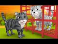 Kali Aur Safed Billi Hindi Moral Stories for Kids 3D Animated काली और सफेद बिल्ली कहानी Cat Tales