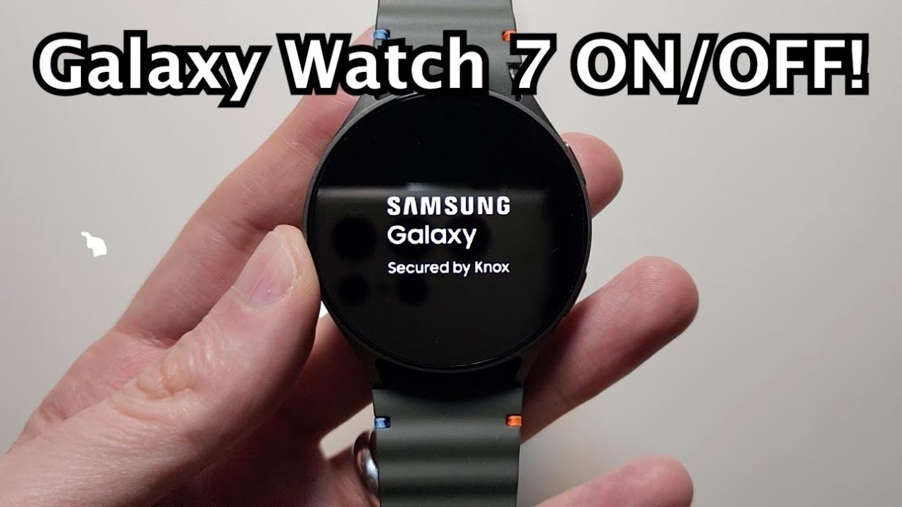 How to Turn On / Off Samsung Galaxy Watch 7!