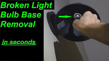 Help!... How to Remove a Broken Light Bulb Base from a Socket (Easy diy)