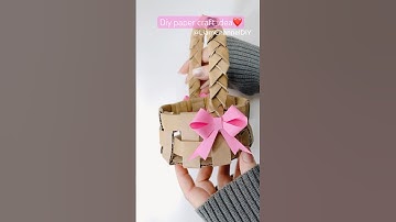 Tái chế thùng Carton thành chiếc giỏ mini/ DIY paper craft ideas/ Liam Channel