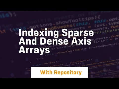indexing sparse and dense axis arrays
