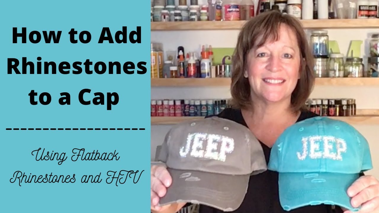 How to Add Rhinestones to a Cap YouTube