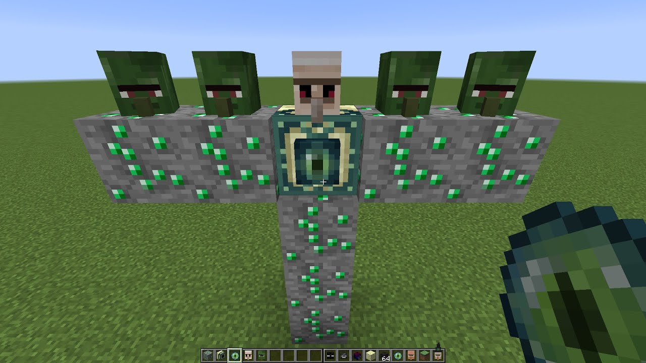 what if you create a ZOMBIE GOLEM BOSS in MINECRAFT - YouTube