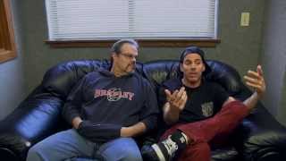 Greg's Big Black Couch with Steve-O