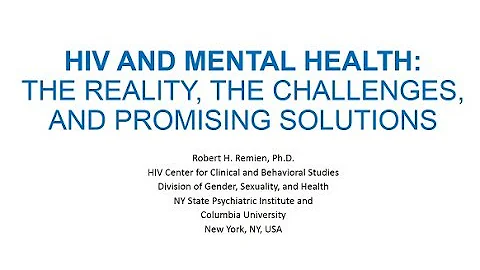 Dr. Robert Remien 'HIV and Mental Health' March 15, 2018