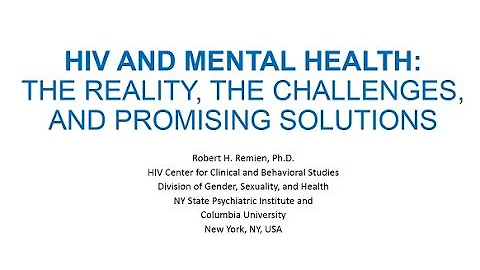 Dr. Robert Remien 'HIV and Mental Health' March 15...