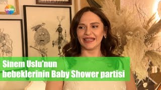 Sinem Uslu'nun ikiz bebeklerinin Baby Shower partisi
